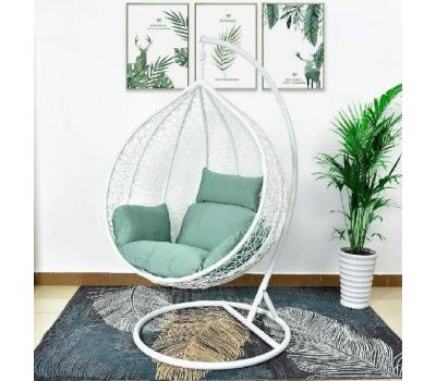 Подвесное кресло из искусственного ротанга AFM-168A-XL White/Green от производителя Afina по цене 17 900 р Подвесное кресло из искусственного ротанга AFM-168A-XL White/Green от производителя Afina по цене 17 900 р