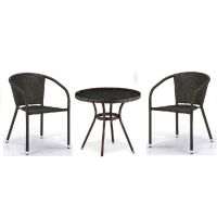 Комплект плетеной мебели из иск. ротанга Асоль-7 T282ANT/Y137C-W53 Brown 2Pcs Комплект плетеной мебели из иск. ротанга Асоль-7 T282ANT/Y137C-W53 Brown 2Pcs