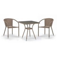 Комплект плетеной мебели из иск. ротанга T282BNT/Y137C-W56 Light Brown 2Pcs Комплект плетеной мебели из иск. ротанга T282BNT/Y137C-W56 Light Brown 2Pcs