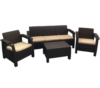 Диван и кресла Terrace Set Max от производителя Мебель Yalta по цене 30 800 р Диван и кресла Terrace Set Max от производителя Мебель Yalta по цене 30 800 р