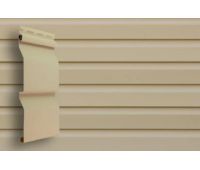 Виниловый сайдинг классик, Корабельный брус 3,66 м - Бежевый Виниловый сайдинг классик, Корабельный брус 3,66 м - Бежевый