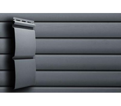 Виниловый сайдинг классик D4.8 Блокхаус - Графит от производителя Grand Line по цене 519 р Виниловый сайдинг классик D4.8 Блокхаус - Графит от производителя Grand Line по цене 519 р