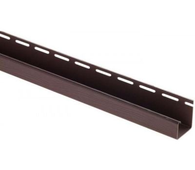 J-профиль Люкс Крашенный, T-15, ВН, Коричневый от производителя  Альта-профиль по цене 409 р