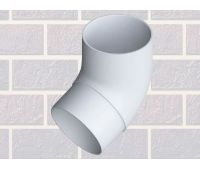 Колено трубы 67° Белое Колено трубы 67° Белое