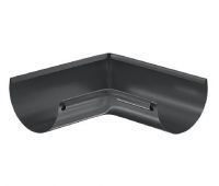 Угол желоба, внутренний 90° RAL 7024 Тёмно-серый 125/90 Угол желоба, внутренний 90° RAL 7024 Тёмно-серый 125/90