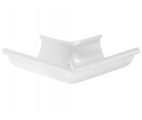 Угол желоба, наружный 90° RR 20 Мраморно-белый 125/90 Угол желоба, наружный 90° RR 20 Мраморно-белый 125/90