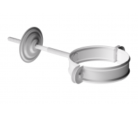 Хомут трубы D90, ПЛОМБИР (RAL 9010) Хомут трубы D90, ПЛОМБИР (RAL 9010)