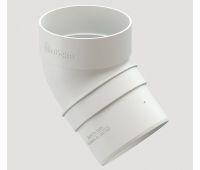 Колено трубы 45° Белое Колено трубы 45° Белое