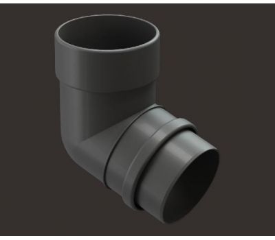 Колено 72° Lux ПВХ Графит от производителя Docke по цене 412 р Колено 72° Lux ПВХ Графит от производителя Docke по цене 412 р