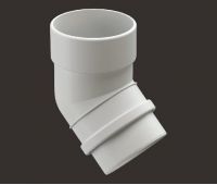 Колено 45˚ Lux ПВХ Пломбир Колено 45˚ Lux ПВХ Пломбир