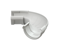 Угол желоба регулируемый Lux ПВХ Пломбир Угол желоба регулируемый Lux ПВХ Пломбир